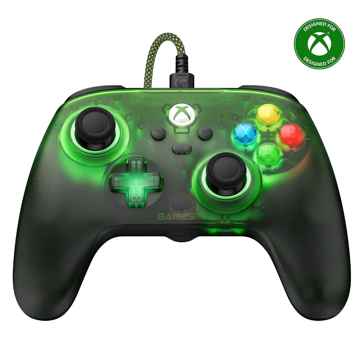 GameSir - T7 Pro Retro Controller Xbox Series XSOne, Windows 1011, Steam, Hall Effect Sticks & Triggers, 2 Back Buttons, RGB - Retro Green