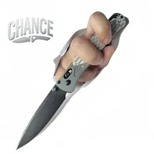 Hardness HRC59-60, meat cutting knife, aluminum alloy handle, with pocket clip, suitable for camping, outdoor sports, and also an ideal gift for boyfriends.