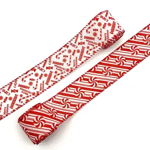 Christmas Candy Cane Ribbon, & Striped Wired Edged, Perfect for Festive Decorations, Ideal for Home, Outdoors, Indoors