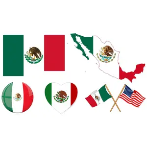 Set of 5 National Flag Themed Sticker Decal of Flag, Country Map, Pop Socket Shape, Heart Shape and with USA Flag for Car, Phone, pop sockets, Laptop, Mug, Bottle, Textbooks window