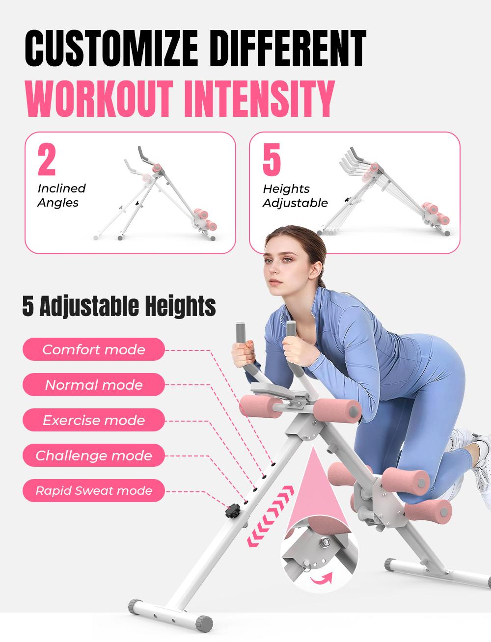 RELIFE REBUILD YOUR LIFE Adjustable Ab Machine Foldable Ab Trainer Equipment for Abs, Waist, Arms & Legs | Home Gym Beginner-Friendly Waist Trainer RELIFE REBUILD YOUR LIFE Adjustable Ab Machine Foldable Ab Trainer Equipment for Abs, Waist, Arms & Legs | Home Gym Beginner-Friendly Waist Trainer