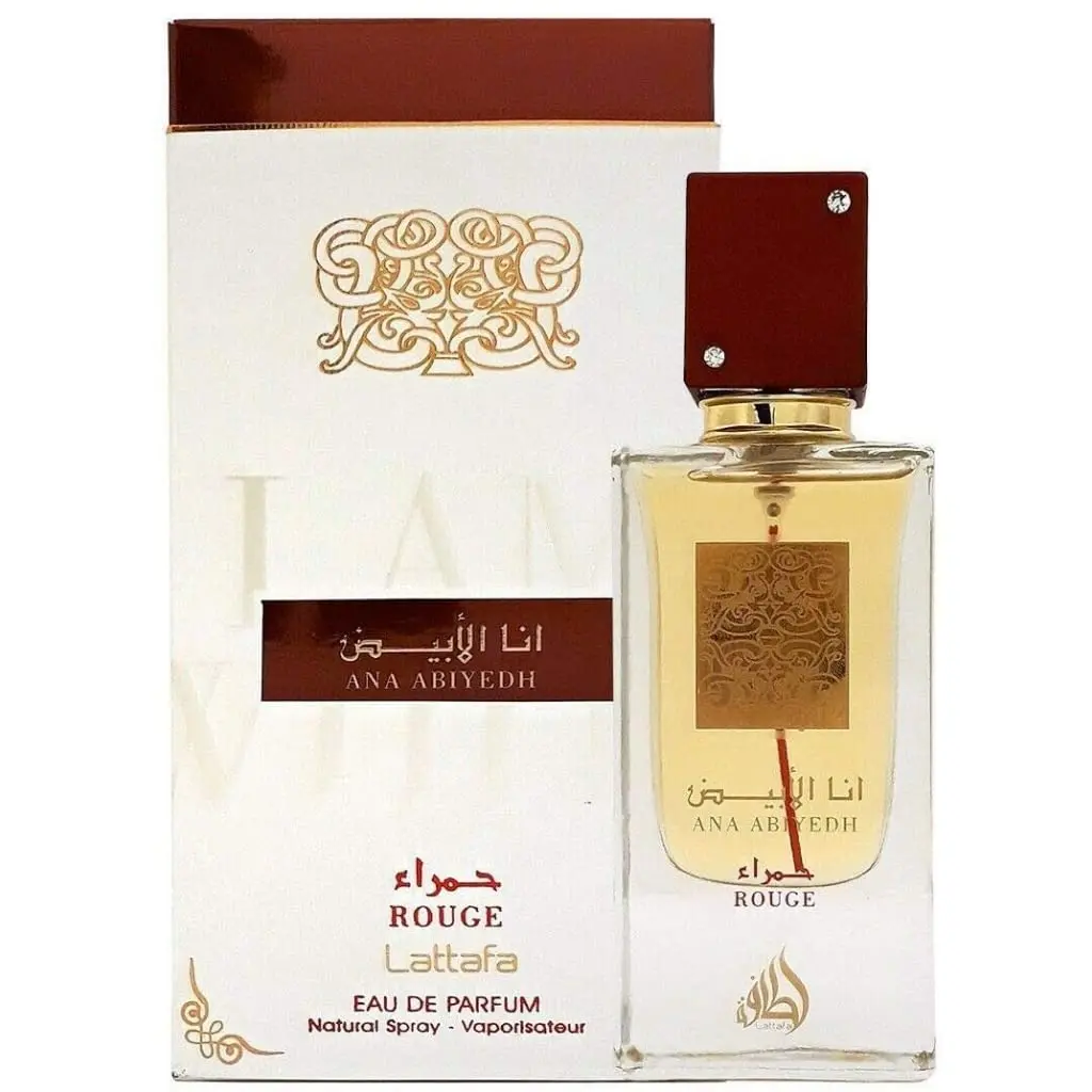 Lattafa | Ana Abiyedh | Rouge | Women's Fragrance | 100 ML - 3.4 OZ | Eau De Parfum | Nashi Pear - Kumquat & Bergamot