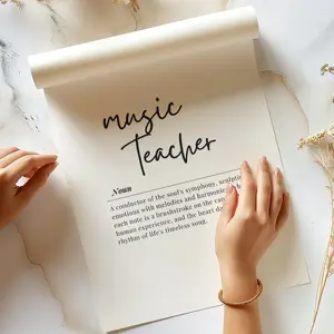 Music Teacher Tribute: A Harmonious Gift Appreciation Poster
