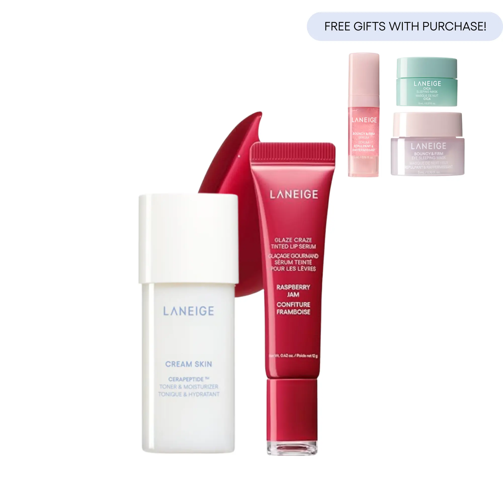 Cream Skin Toner Mist + Raspberry Jam Glaze Craze