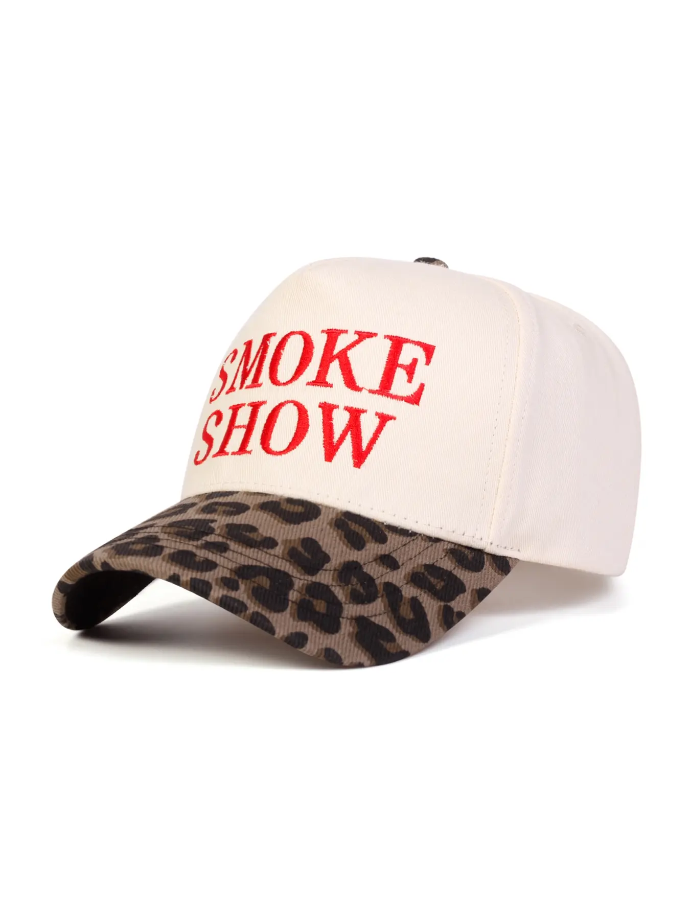 Women's Leopard Print Baseball Cap Adjustable, Animal Print Snapback, Street Style, Adjustable Stylish Hat, Perfect for Spring Summer, Beach Vacation, Casual Fashion Hat for Women