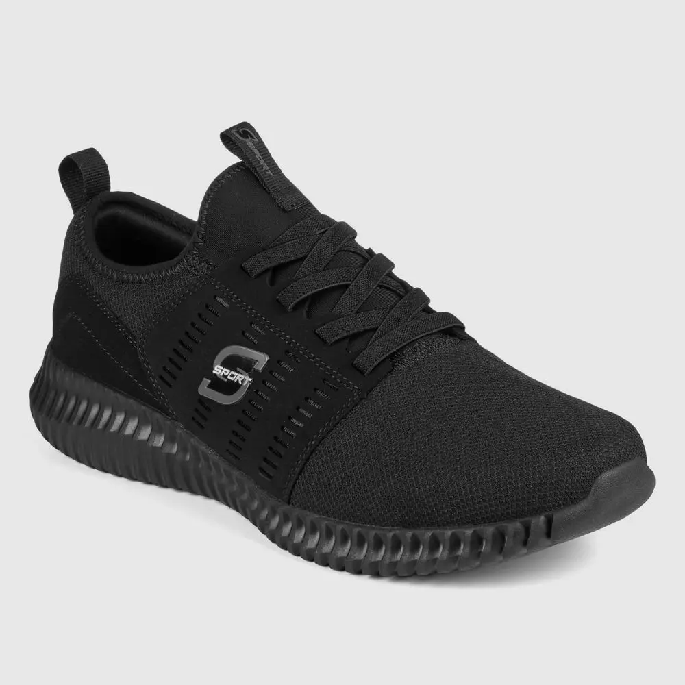 S SPORT BY SKECHERS Men's Brennen 2.0 Mesh Knit Slip-On Training Shoe, Relaxed Fit Footwear with Memory Foam