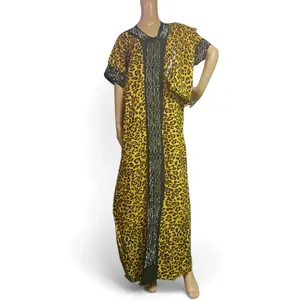 Leopard Print Kaftan Dress – Bold Luxury Statement Maxi