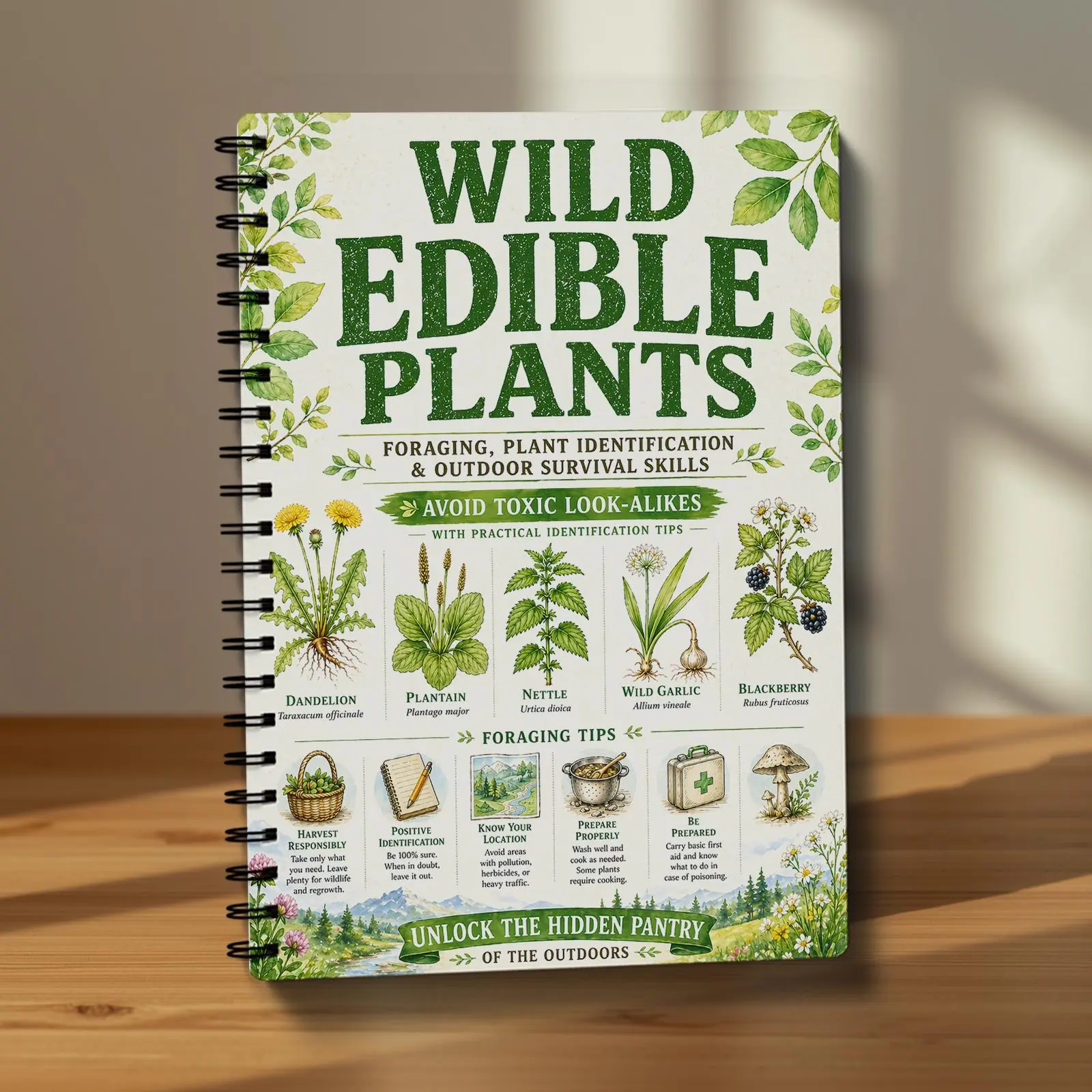 Botanical Journal Plant Identification Notebook Herbal Study  Foraging Log Book