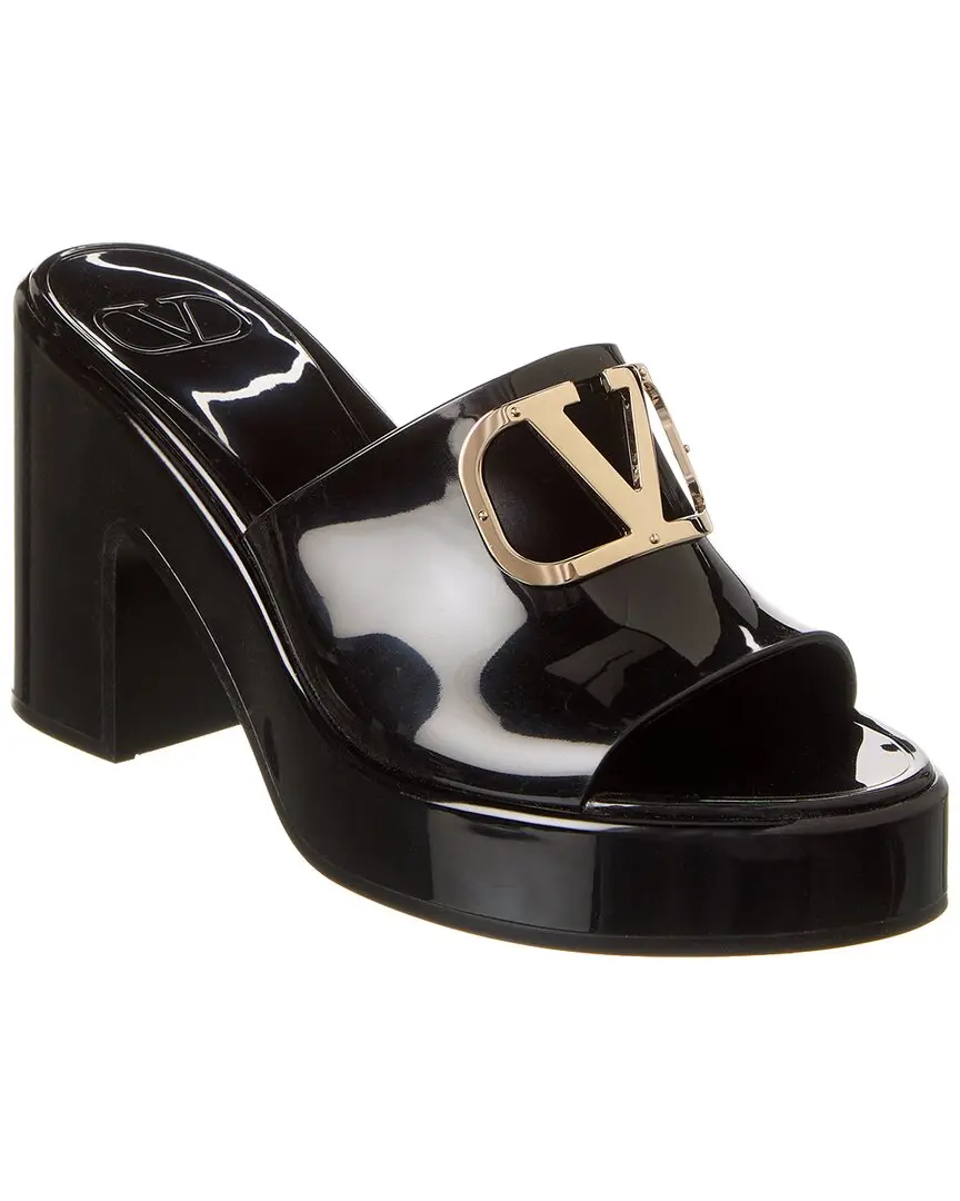 Valentino VLogo 80 Rubber Platform Sandal