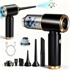 Powerful Cordless Handheld Vacuum Cleaner, USB Rechargeable Mini Vacuum with Blow & Suction Function, Portable Lightweight Vacuum for Home, Car and Office, Filter and Dust Cup Included