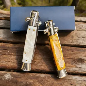 Portable Folding Knife Stainless Steel EDC Survival Tool, Pocket Knife for Camping Fishing Kitchen, Gift for Father & Boyfriend