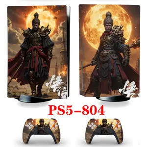 PS5 Slim Disc Drive Edition Custom Skin Stickers Black Myth: Wukong PS5 Slim Digital Edition Stickers for Two Controllers