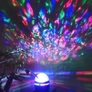 Water Ripple Projector - Table Lamp with Remote Control and Adjustable Color, USB Powered Color Night Light for Bedroom, Living Room, Office and Party Decoration, Gift for Teens, Lightweight Device, Mood Lighting, Decorative Light, Adjustable Led Lights