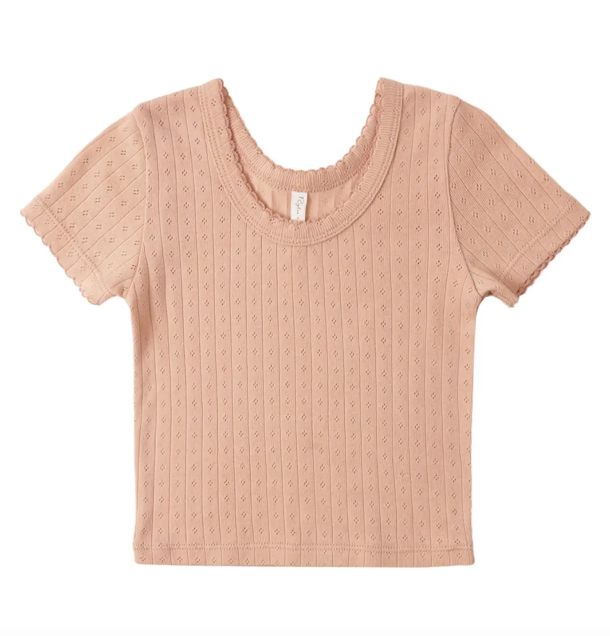 Rylee + Cru Pointelle Tee Melon