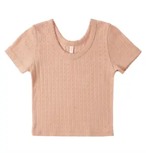 Rylee + Cru Pointelle Tee Melon