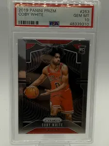 2019-20 Panini Prizm Coby White RC Rookie #253 Bulls PSA 10 GEM MINT