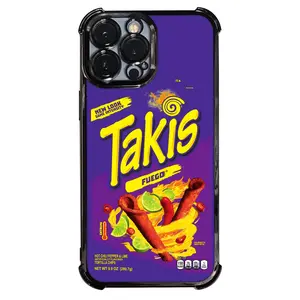 1 PC Fuego Phone Case Casing Takis Electroplating Process Protective Cover With Reinforced Cushioning And Collision Prevention Suitable For iPhone 17 16 15 14 13 Pro Max Cover