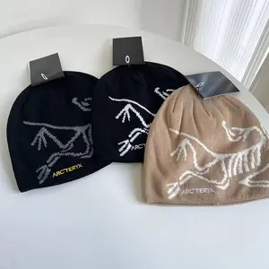 ARC’TERYX Style Knit Beanie, Winter Warm Hat, Unisex Skull Cap, Streetwear Fashion Beanie, Y2K Style Knit Beanie