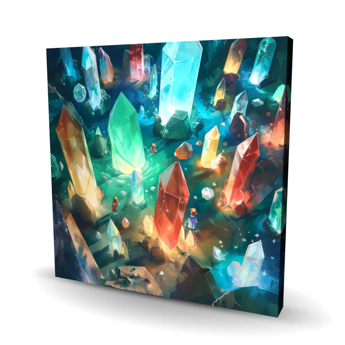 212 MAIN The Quest Turquoise 24x24 in. Art-Themed Wall Art, Artistic Home Decor Poster Print, Stylish Home Supply, Room Gift, Art-Themed Wall Arts