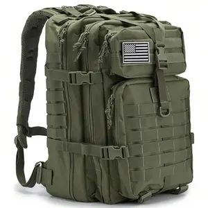Tactical Military Backpack, Large-Capacity Waterproof Outdoor Pack with Multiple Compartments