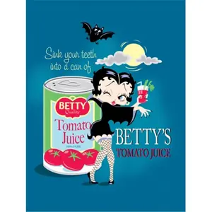 Precious Kids  Betty Boop Canvas Painting-Juice, Cultural Collectible, Gallery Wrap