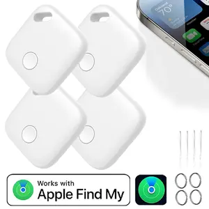 Air Tag Tracker -Tracker Tags BT Item Finder-1/2/4Pack，Compatible with Apple Find My APP (iOS Only)USB Type-C charging,Suitable for Luggage, Bags, Wallets, Backpacks, Keys Tracking Tag, Black