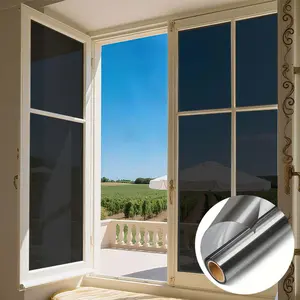 Privacy Window Film, UV Shading Glass Film, Translucent Light Filtering & Heat Reduction Window Film, Easy To Install Window Film for Home Living Room Bedroom