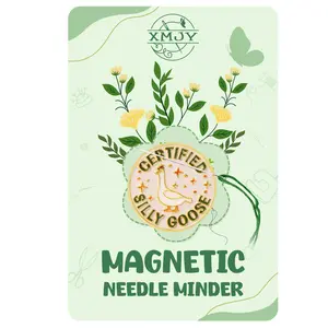 1 Count Funny Needle Minder for Cross Stitch, Certified Silly Goose Needle Minder Magnet for Organizing, Embroidery Sewing Needle Holder Needlework Accessories Sewing Supplies Crafts Sewing Tools