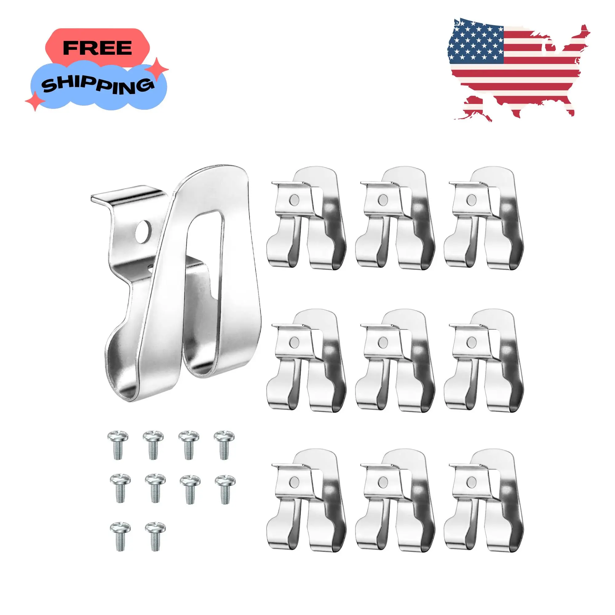 10Pcs Belt Clip for Ryobi, Drill Clip for Tool Belt 633586002 636181001 Replacement Part with Screws