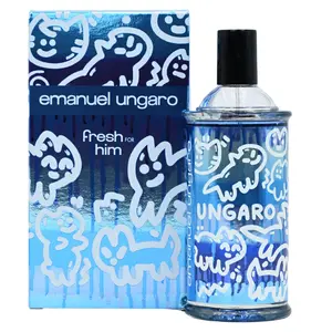 Emanuel Ungaro Fresh for Him Eau de Toilette, 3.4 fl oz - Men's Aromatic Wood and Citrus Cologne with Ginger and Patchouli Notes