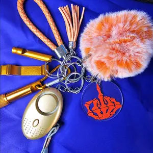 8pc Orange Light Keychain