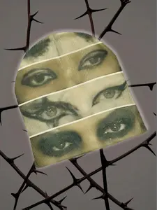 Spring Autumn Street Style Unisex Deer Print Hat, Colorblock Design, Loose-Fitting, Versatile Accessory, Multiple Options Available