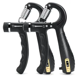 2 Pack Grip Strength Trainer, Adjustable Resistance 10-150 lbs Hand Gripper, Non-Slip Gripper, Hand Grip Strengthener for Muscle Building and Injury Recovery for Athletes