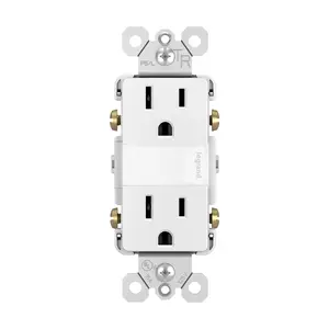 Legrand Radiant Adjustable LED Night Light Outlet, Nightlight Electrical Outlets, Tamper Resistant, Safe for Kids, White, NTL885TRWCC6