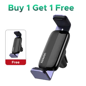(Buy 1 Get 1 Free) UGREEN Car Vent Phone Mount Air Vent Clip Phone Holder Car Mount Mini Size Compatible with iPhone 17 16 15 14 13 12 Pro Max Mini Plus, iPhone 11 SE XS XR 8 7 6 6S Smartphone，TikTokShopBlackFriday ,TikTokShopHolidayHaul