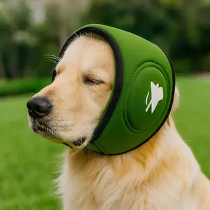 Pet Ear Covers Dog Calming Head Cover Noise Reduction Anti-Shock Dog Ear Covers Multiple Colors Self-Adhesive Velcro Earmuffs
