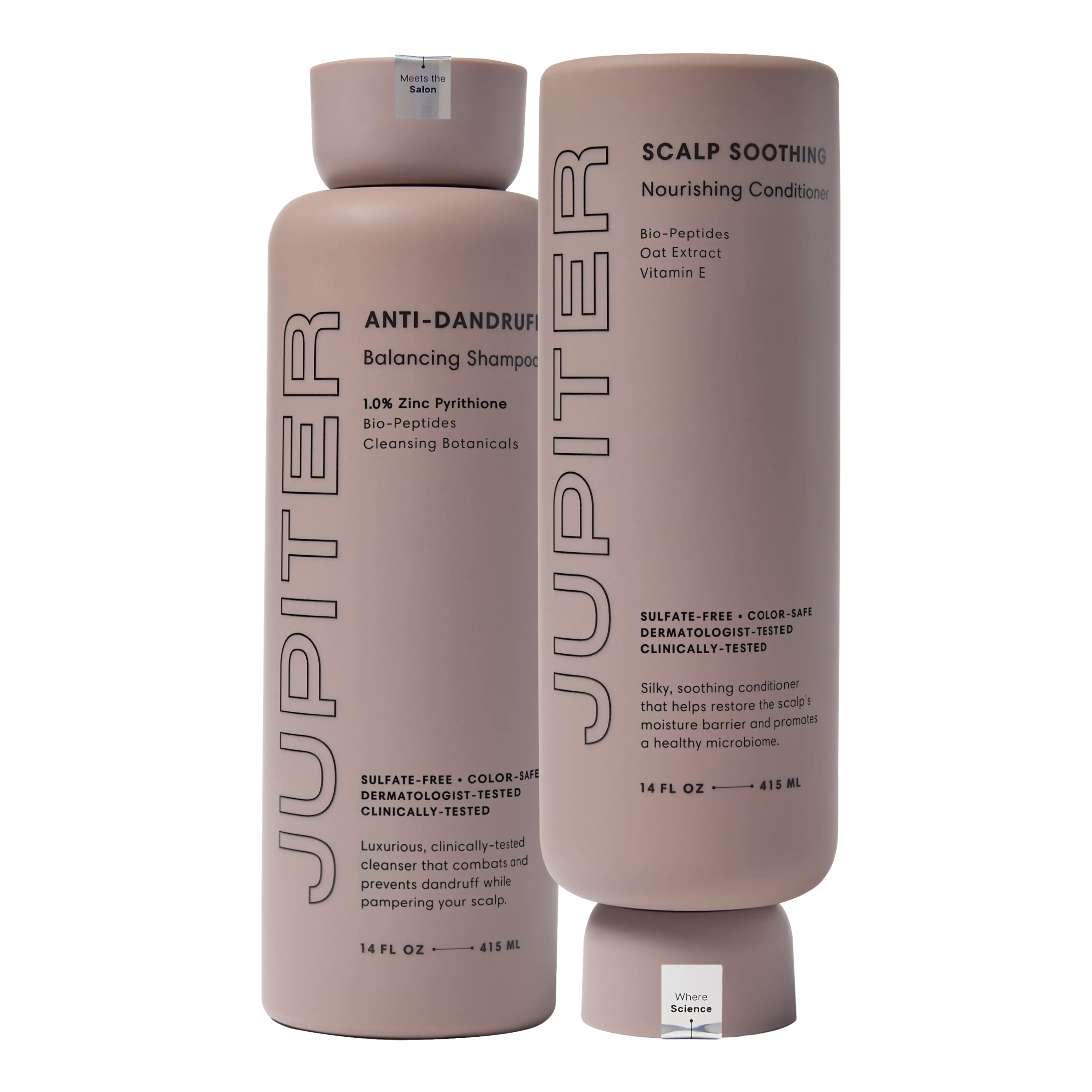 Jupiter Flake-Free  Duo with Balancing Shampoo and Nourishing Conditioner for Dry Scalp, Flakes, and Tightness