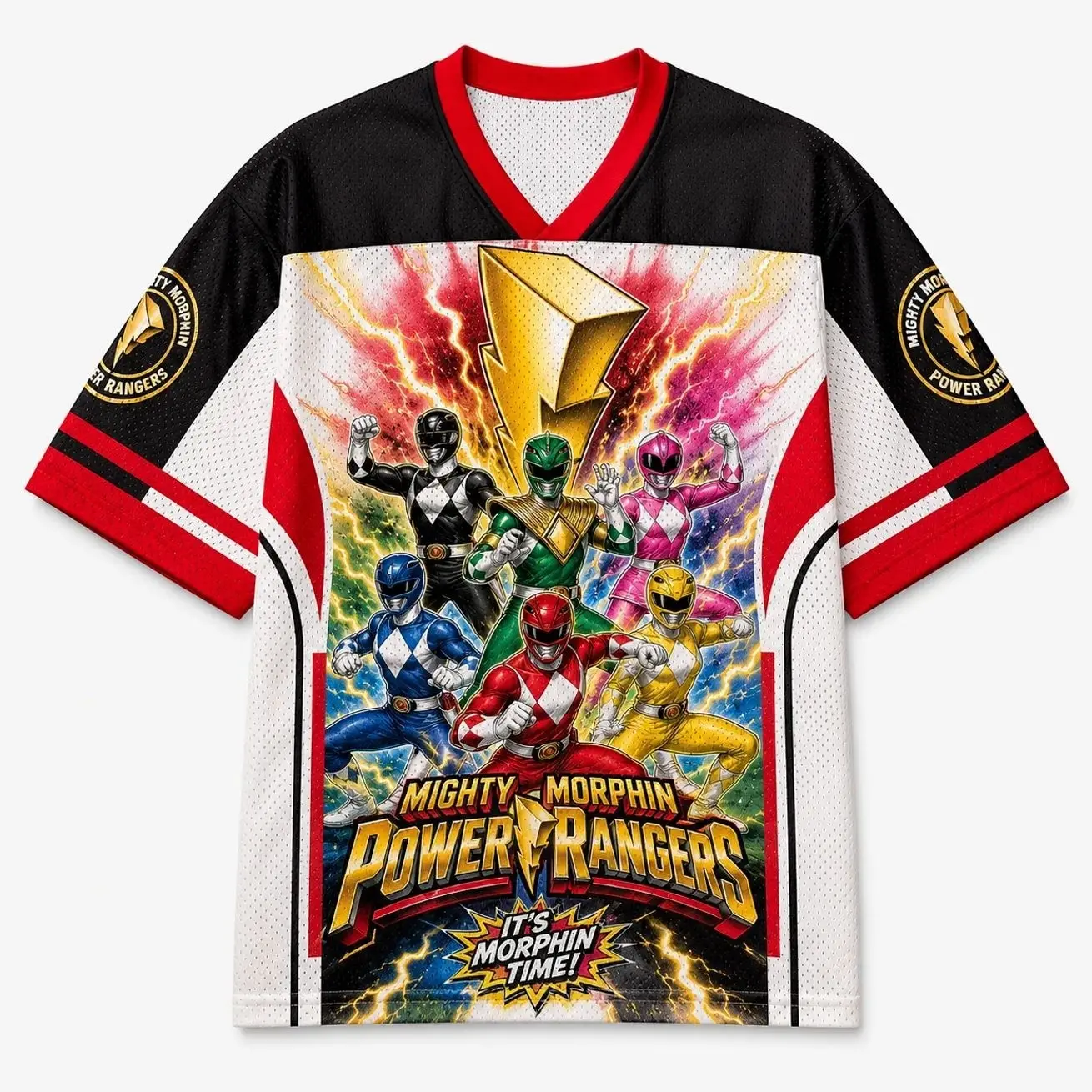 Mighty Morphin Power Rangers Jersey Shirts 260
