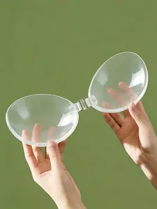 1/2 Pairs Women's Underwear, Invisible Lifting Bra Patches for Backless Dress, Self Adhesive Nipple Covers, Comfort Invisible Push Up Nipple Pasty, Invisible Reusable Waterproof Push Up Nipple Cover, Perfect Fit Water Bra, Nip Covers, Perfect Gift for Her