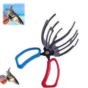 Fish Gripper 3 Claw Fish Gripper Fishing Pliers Gripper Metal Fish Control Clamp Claw Tong Grip Tackle Tool Control Forceps Fish Hand Claw Fish Claw Grabber Fathersdaygift fishing equipment