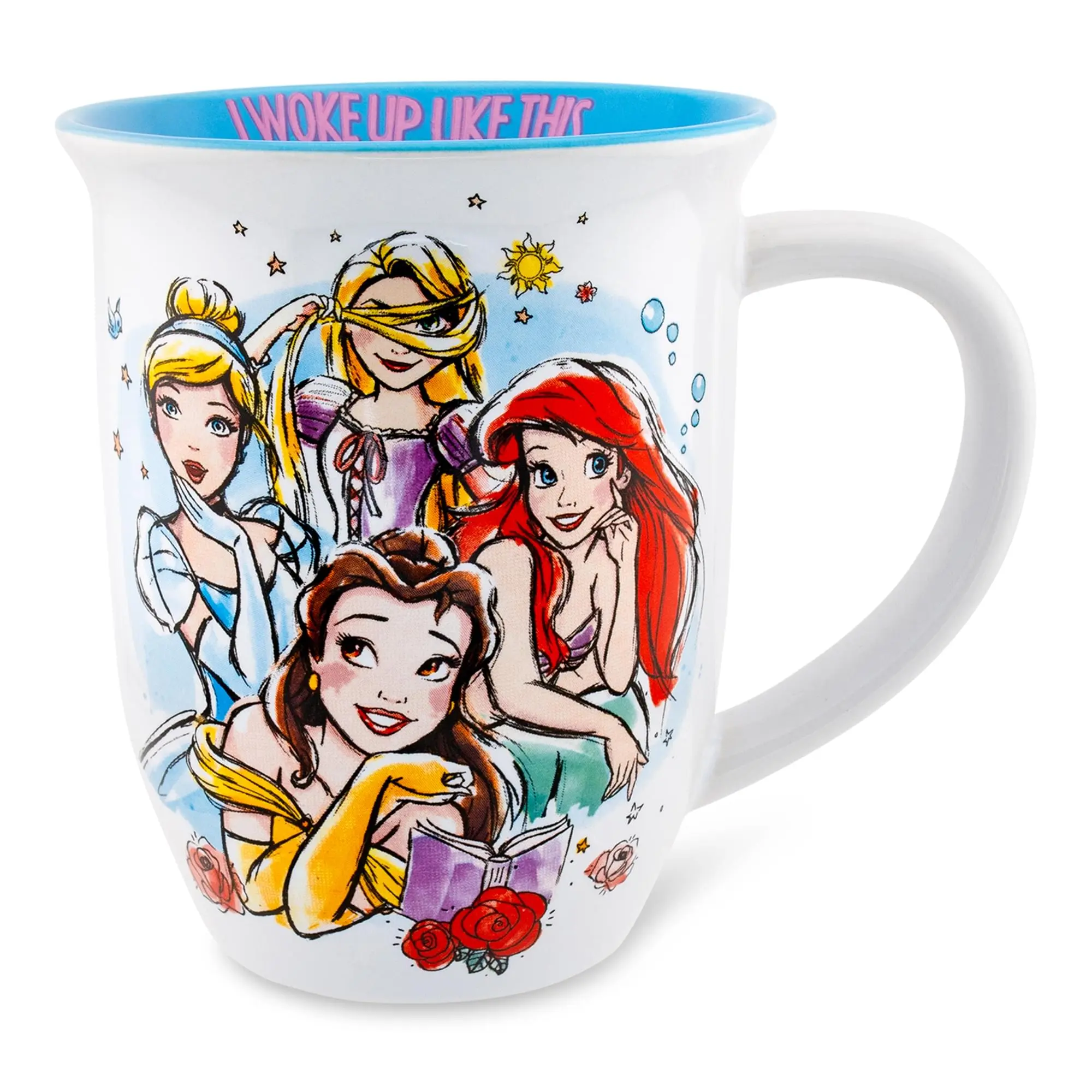 Disney Princess "I Woke Up Like This" Wide Rim Ceramic Mug | Holds 16 Ounces Disney Princess "I Woke Up Like This" Wide Rim Ceramic Mug | Holds 16 Ounces