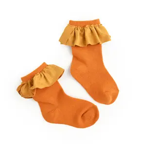 Orange RUFFLE SOCKS