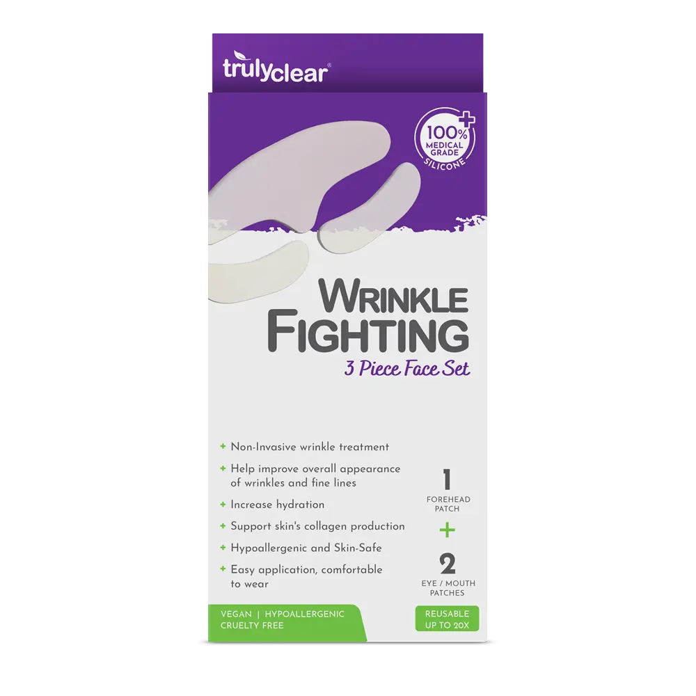 Silicone Wrinkle Patches — 3-Piece Face Set
