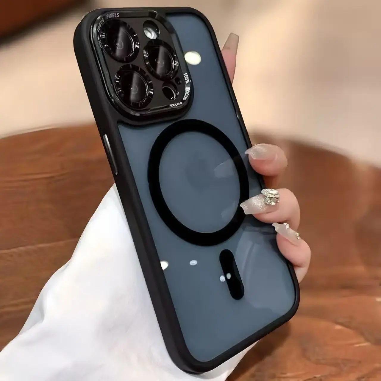 Transparent soft tpu protective magnetic protective case with wireless charging compatible with magnetic Apple 16 15 14 13 12 promax pro plus non-yellow durable mobile phone case Casing Protector