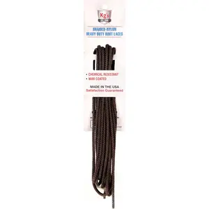 Kg's Braided Nylon Heavy Duty Boot Laces – Durable Shoe Laces Made from Braided Nylon, Perfect for Heavy Duty Work Boots