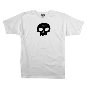 SINGLE SKULL S/S - WHITE/BLACK