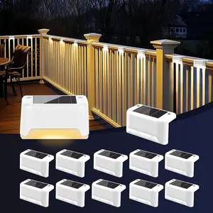 Solar Fence Lights Outdoor,Solar Step Lights  Led Lights for Outdoor Deck,Stairs, Fence, Patio,Yard,Porch and Balcony(12Pack,Warm White)