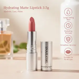 Long-Lasting Matte Lipstick Enriched With Hydrating Essences Smooths Lip Lines Prevents Fading For All Lips 3.5g