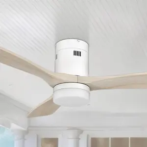 Alfa Smart Low Profile Fan with LED Light Remote Outdoor/Indoor 52 inch