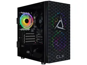 CLX SET Gaming Desktop - AMD Ryzen 5 8600G 4.3GHz 6-Core Processor, 16GB DDR5 Memory, Radeon 760M 2GB Shared Graphics, 500GB NVMe M.2 SSD, WiFi, Win 11 Home 64-bit